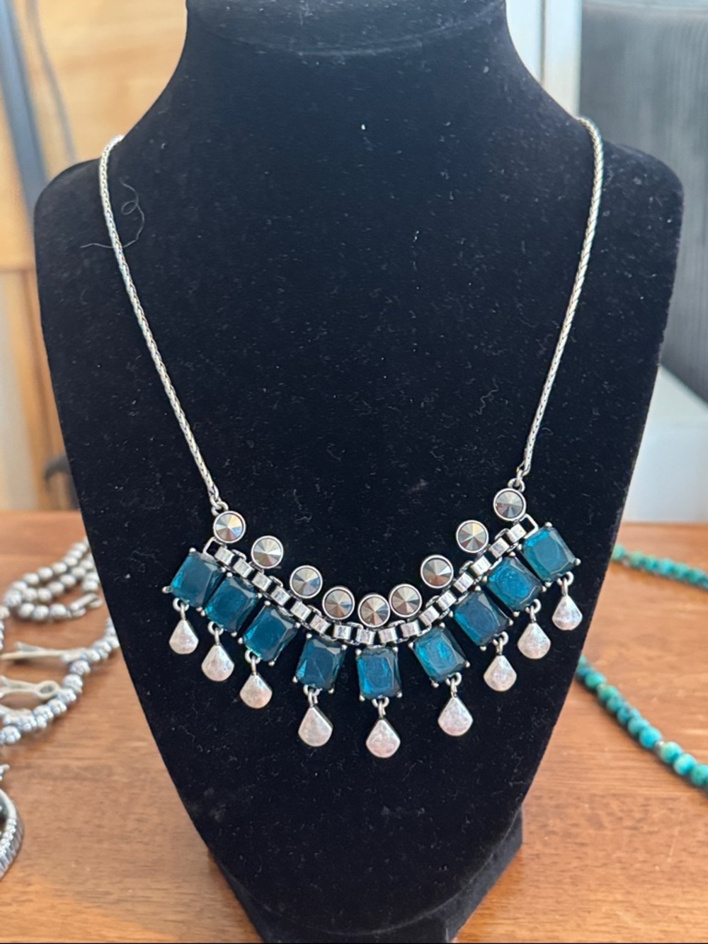 Lucky Brand Vintage Double Sided Statement Necklace.